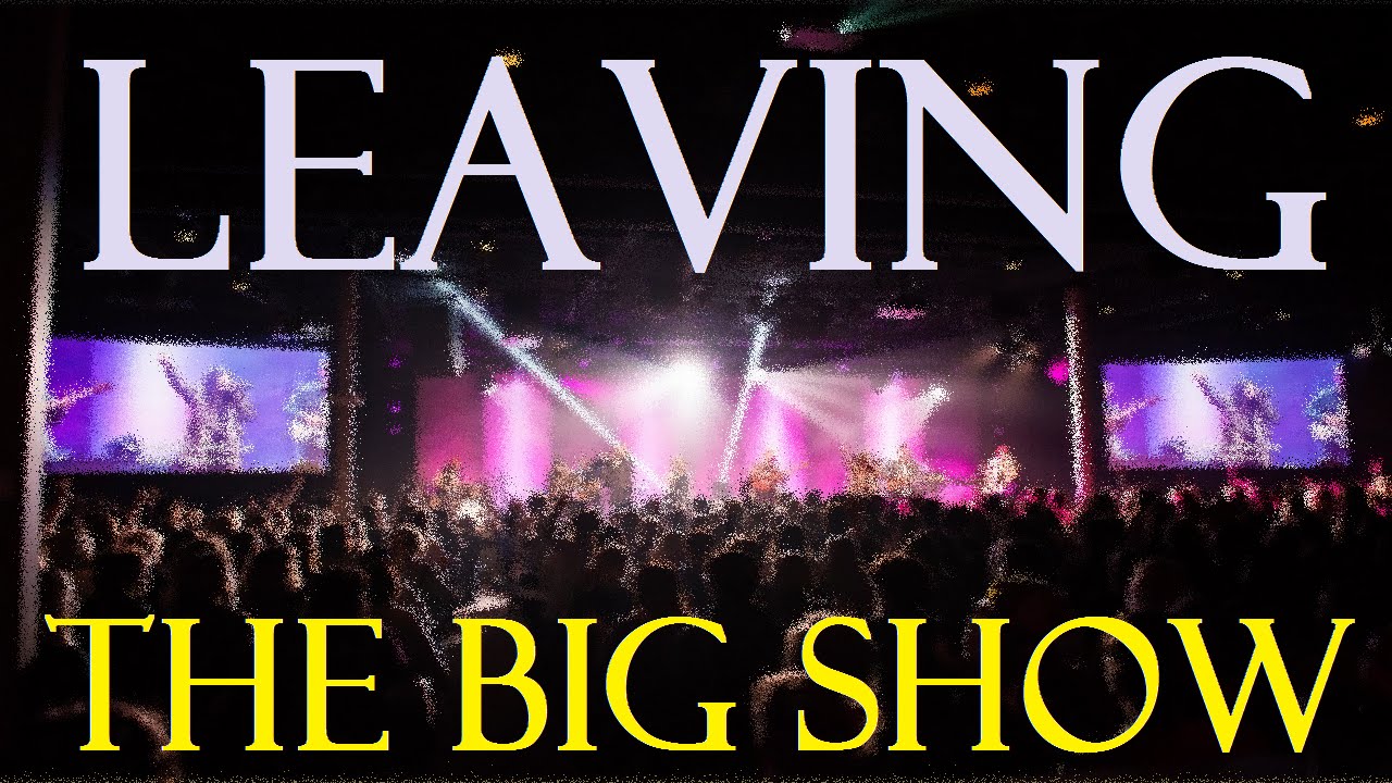 image of a mega church with the title leaving the big show